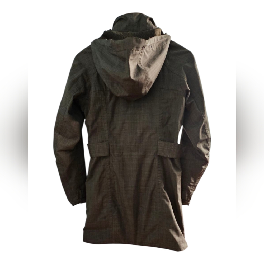 Merrell Opti-Shell Water Resistant Hooded Rain Jacket Removable Hood Adjustable - Picture 4 of 12